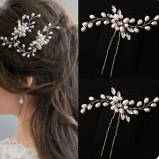Flower Pearls Wedding Hair
