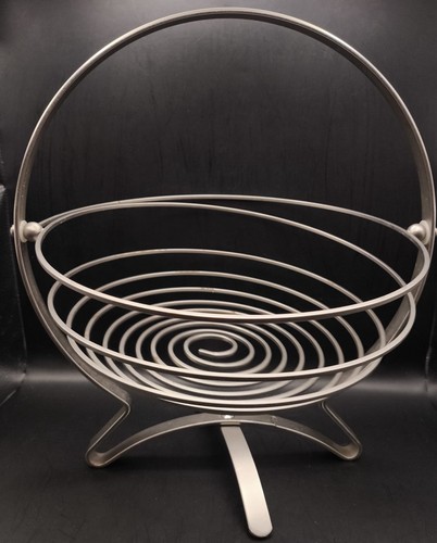 Chrome spiral wire fruit - chrome,
