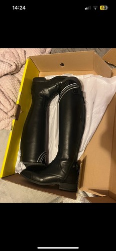 Tuffa black horse riding boots - horse,