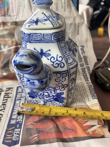 Vintage chinese blue white - vintage,