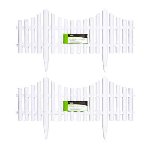 33cm set white plastic - 8,