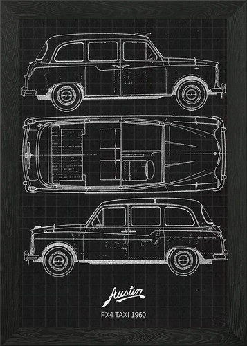 Austin fx4 taxi - taxi, 1960