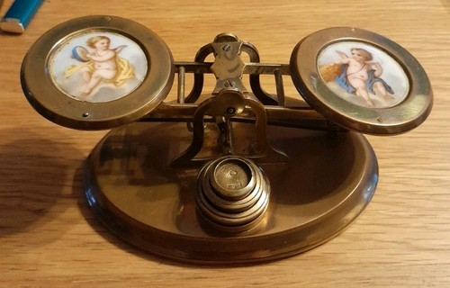 Fine antique brass postal - fine,