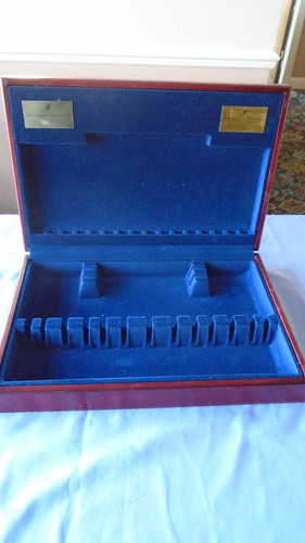 Mahogany cutlery box - cutlery, wood