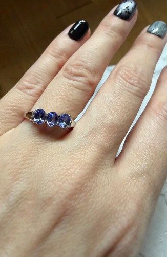 925 tggc silver ring - ring, tanzanite