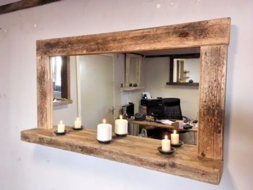 Large driftwood farmhouse wall - farmhouse,