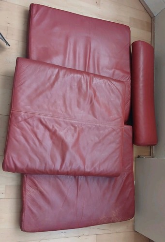 Ikea poang red leather - poang,