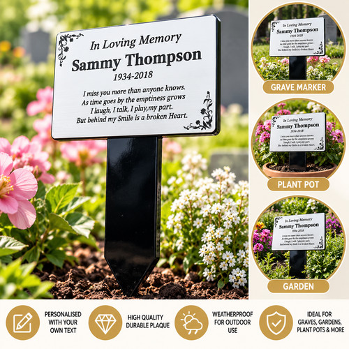 Personalised memorial plaque - personalised,