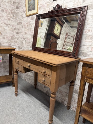 Stripped mahogany desk - mahogany,