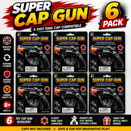 Ring shot cap gun black - ring,