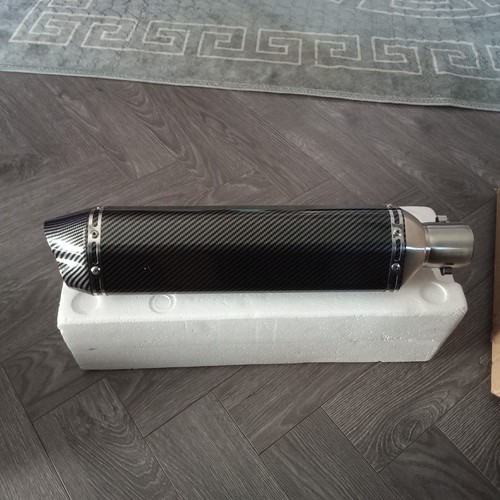 Carbon fibre exhaust silencer - carbon,