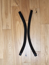 2 x Black rubber corrugated