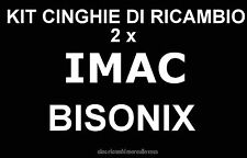 ★ KIT CINGHIE DI RICAMBIO 2 x PROIETTORE IMAC BISONIX S.8 + CINGHIA IN OMAGGIO★