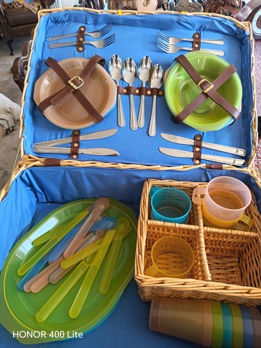 Wicker picnic basket - wicker, hamper