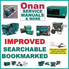 Onan MDKC GenSet Service, Parts, Operator's Manuals & More USB Flash Drive or DL