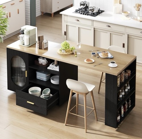Kitchen island table with - table,