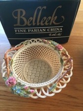 Belleek China Basket,  Annual Basket 2002 Limited Edition Summer Garden Basket