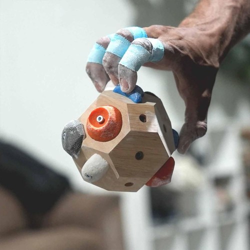 Portable handcrafted boulder - portable,