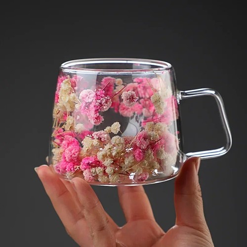 Double walled glass cup - double,