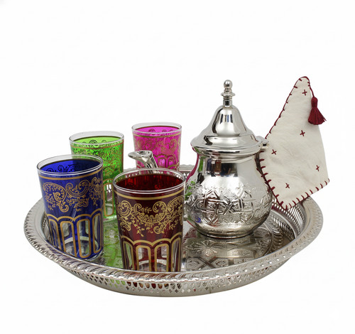 Moroccan mint tea set - tea,