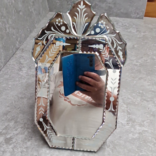 Vintage venetian glass table - vintage,