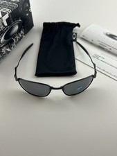 Oakley Whisker 1.0 Pewter Frame Black Iridium Polarized Lens+Box 12-849 NEW RARE