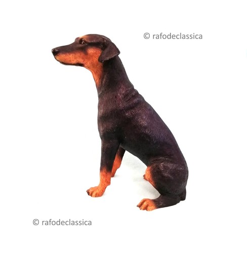 Doberman dog figurine - dog,