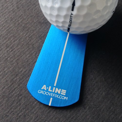 Line ball marker putting - ball,