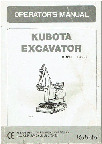 Kubota 008 mini excavator - k-008,