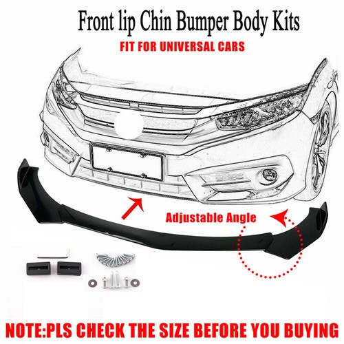 Gloss black front bumper lip - gloss,
