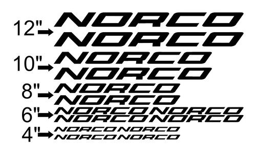 Custom norco bike frame decal - custom,