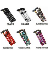 Walking Stick Easy Fold Adjustable Cane Lightweight Mobility Collapsible Sticks