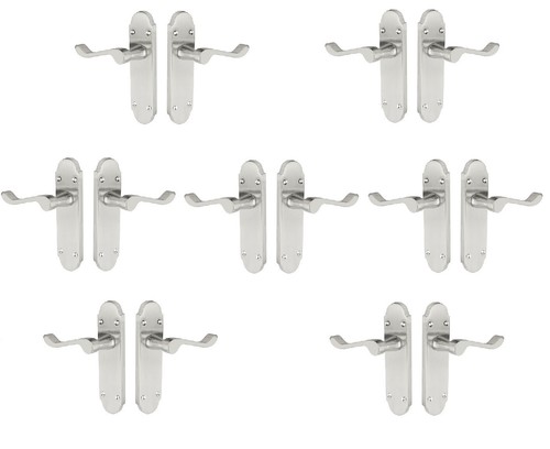 Satin chrome door - chrome, handles