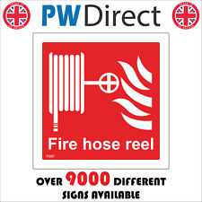 FI067 FIRE HOSE REEL SIGN ALARM EMERGENCY HYDRANT SCHOOL FACTORY BUILDING SITE