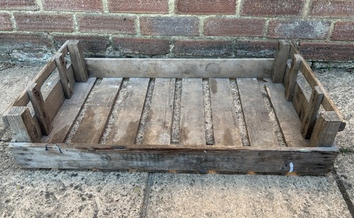 Vintage rustic bushel tray - bushel,