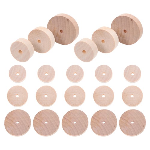 30pcs wooden wheels for - 30pcs,