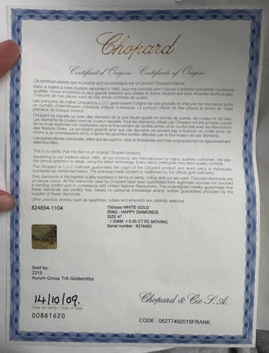 Chopard happy diamonds 18ct - chopard,
