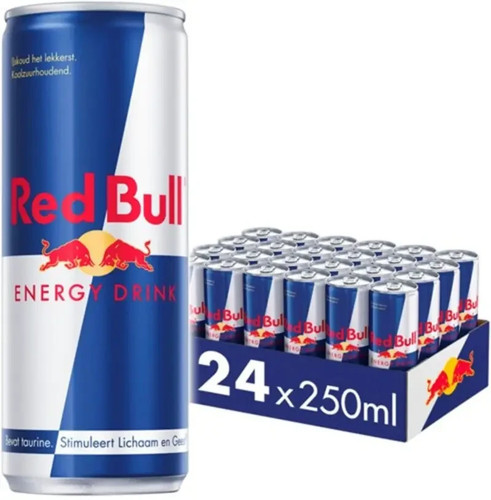 Red bull energy drink 250ml - red,