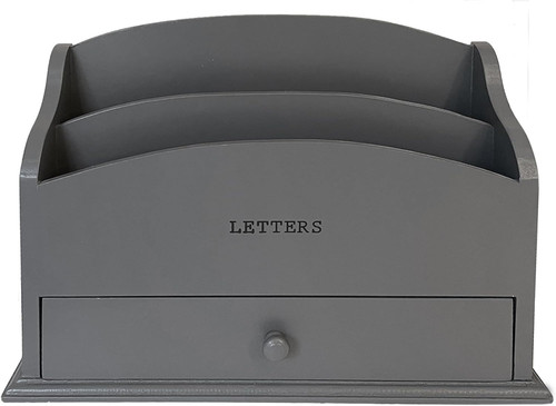 Letter rack wooden mail holder - rack,