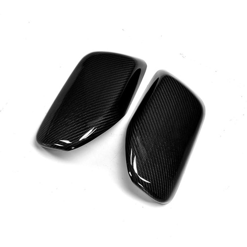 Carbon fibre mirror covers - carbon,
