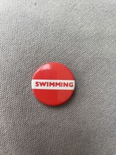 Vintage swimming badge- Red