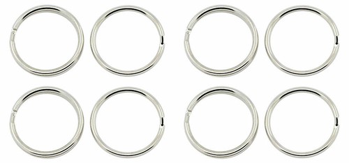 Silver tone split - ❤,