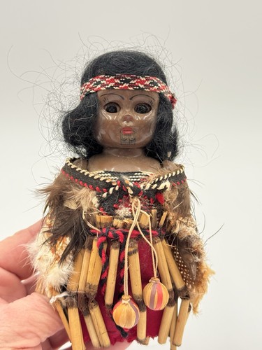 Maori doll with flax - maori, skirt