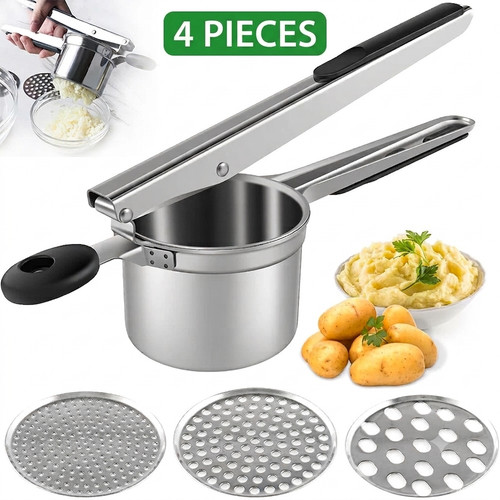 Large stainless steel potato - stainless,