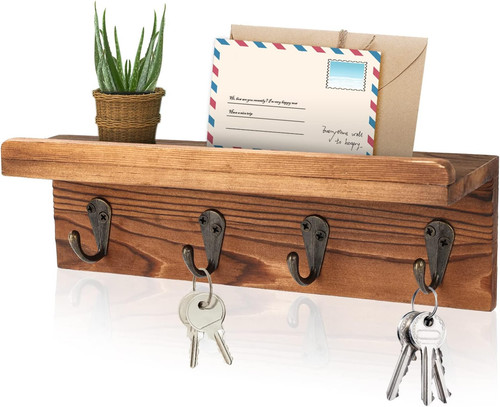 Rustic key holder for - rustic, wall