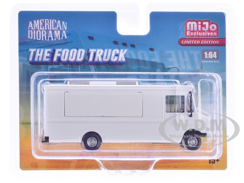 Food truck plain white 64 - truck,