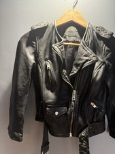 all saints leather jacket women Uk4