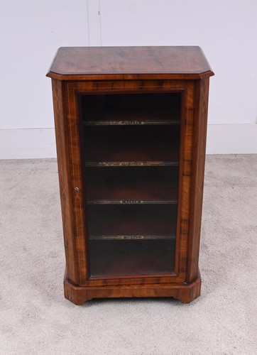 Victorian music cabinet walnut - music,