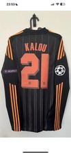 Chelsea 2010-2011 Away Kalou Shirt Long Sleeve Techfit Medium Men BNWOT Original