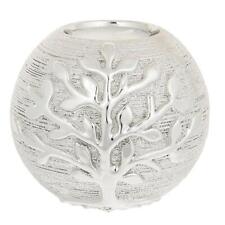 Champagne Silver Tree of Life Ball Tea Light Candle Holder